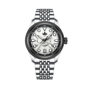 PHOIBOS x ISLANDER Delphinus White Turquoise Dial Watch #PY066-LIW11