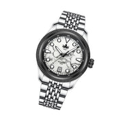 PHOIBOS x ISLANDER Delphinus White Turquoise Dial Watch #PY066-LIW11