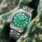 Phoibos Delphinus Automatic Watch with Green Jade Dial #PY066A