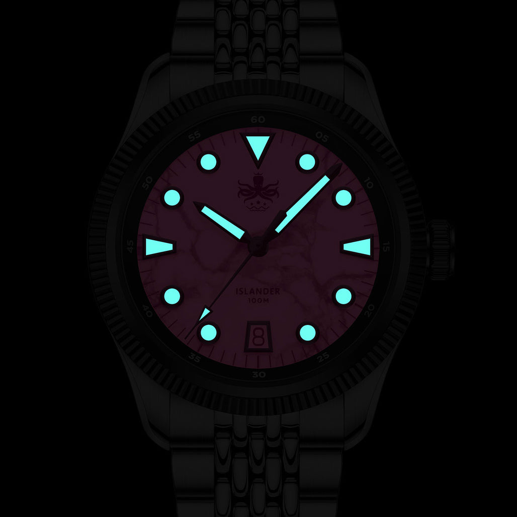 Phoibos Delphinus Automatic Watch with Green Jade Dial #PY066A
