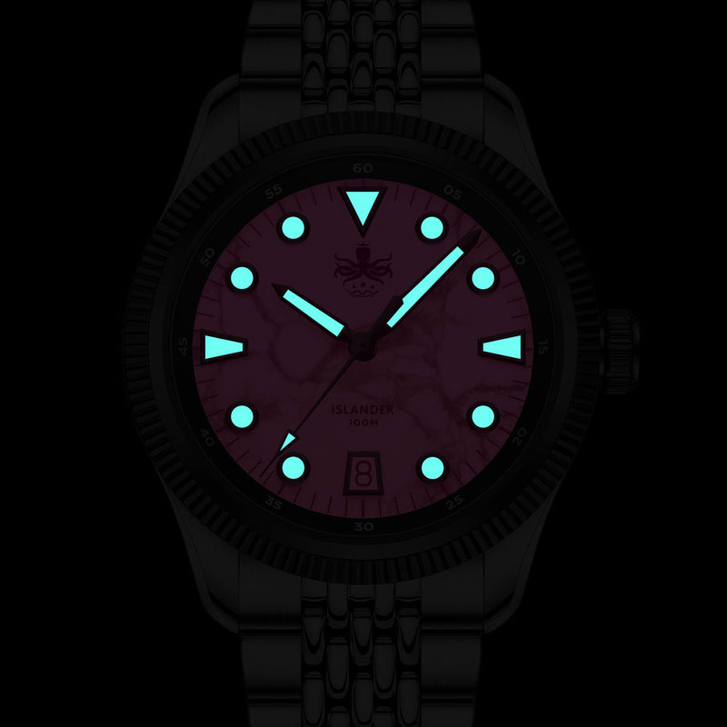Phoibos Delphinus Automatic Watch with Green Jade Dial #PY066A