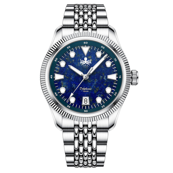 Phoibos Delphinus Automatic Watch with Lapis Lazuli Dial #PY066B