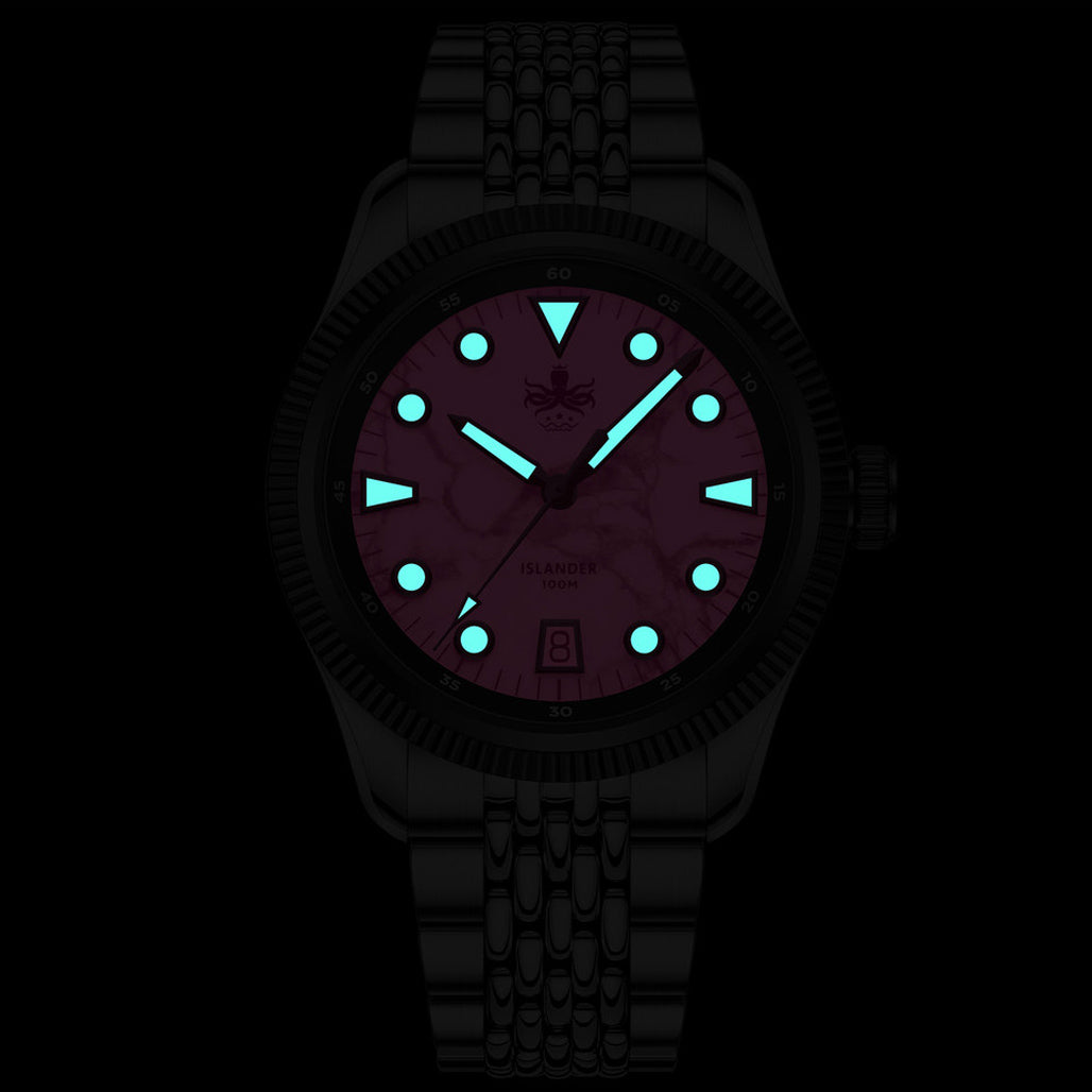 Phoibos Delphinus Automatic Watch with Lapis Lazuli Dial #PY066B