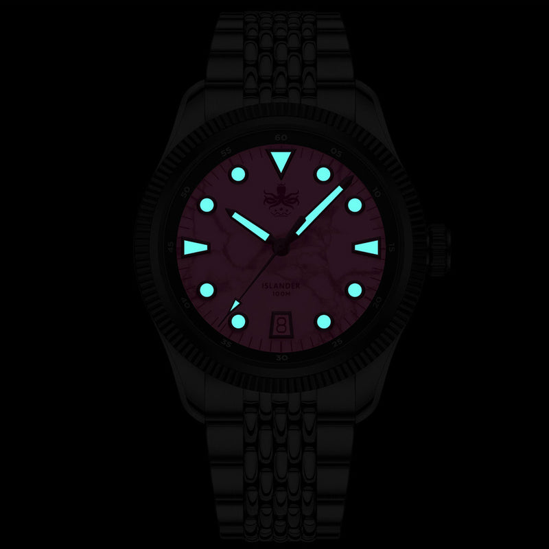 Phoibos Delphinus Automatic Watch with Lapis Lazuli Dial #PY066B