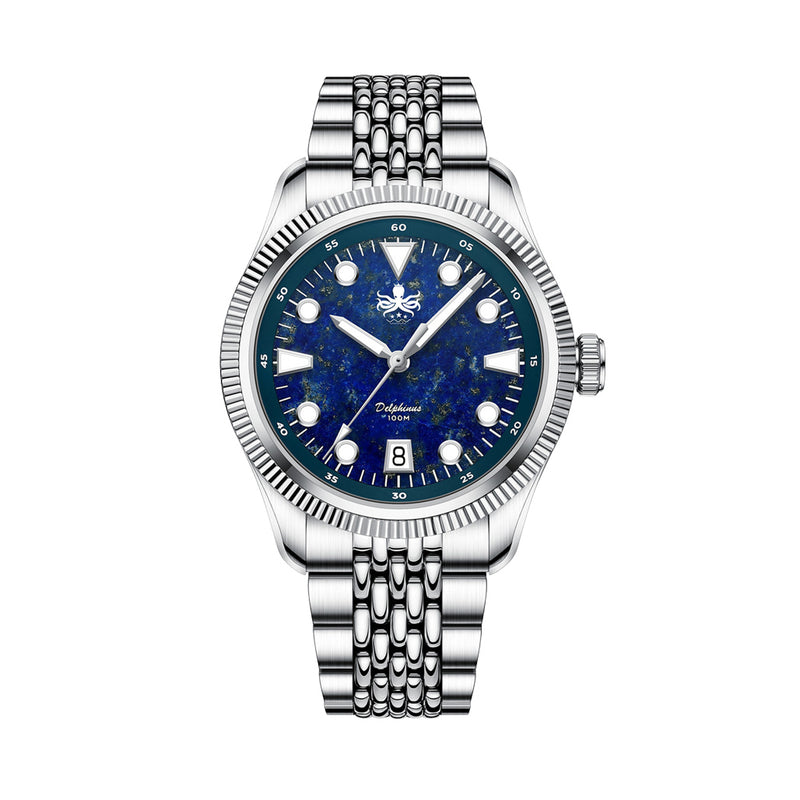 Phoibos Delphinus Automatic Watch with Lapis Lazuli Dial #PY066B