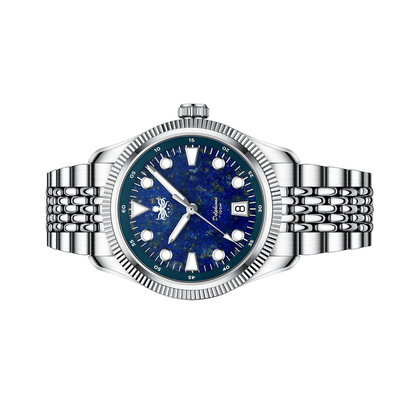 Phoibos Delphinus Automatic Watch with Lapis Lazuli Dial #PY066B