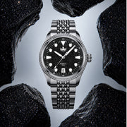 Phoibos Delphinus Automatic Watch with Black Aventurine Dial #PY066C