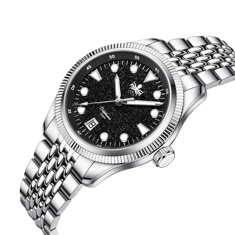 Phoibos Delphinus Automatic Watch with Black Aventurine Dial #PY066C