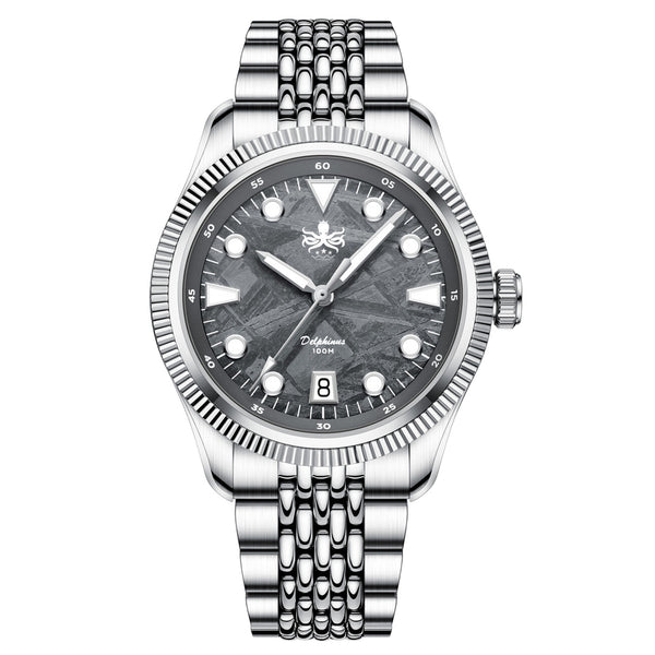 Phoibos Delphinus Automatic Watch with Gray Meteorite Dial #PY066D