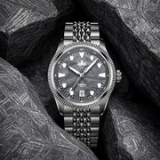 Phoibos Delphinus Automatic Watch with Gray Meteorite Dial #PY066D