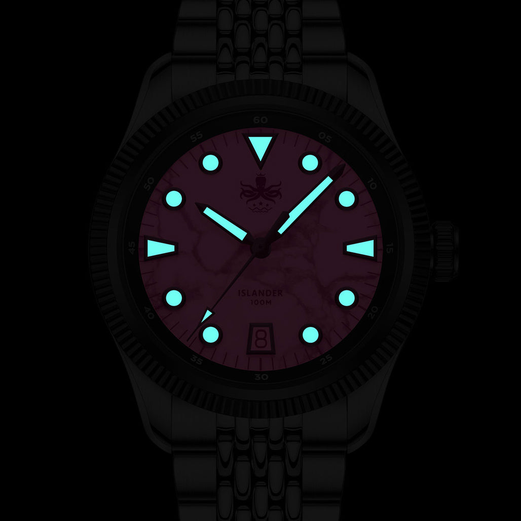 Phoibos Delphinus Automatic Watch with Gray Meteorite Dial #PY066D