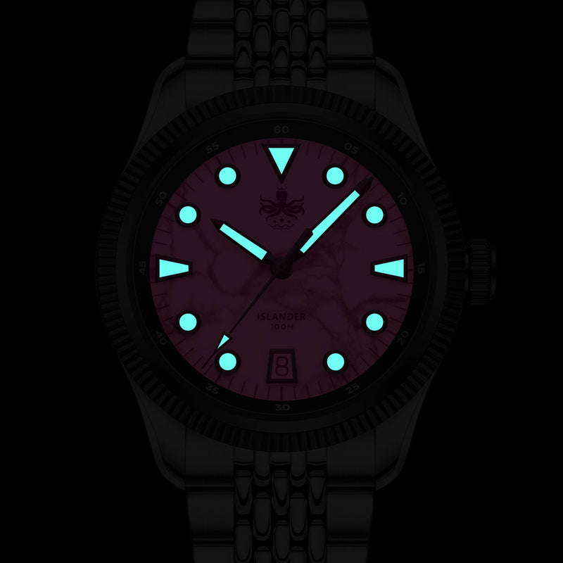 Phoibos Delphinus Automatic Watch with Gray Meteorite Dial #PY066D