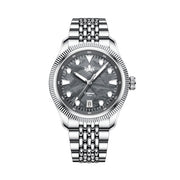 Phoibos Delphinus Automatic Watch with Gray Meteorite Dial #PY066D