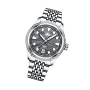 Phoibos Delphinus Automatic Watch with Gray Meteorite Dial #PY066D