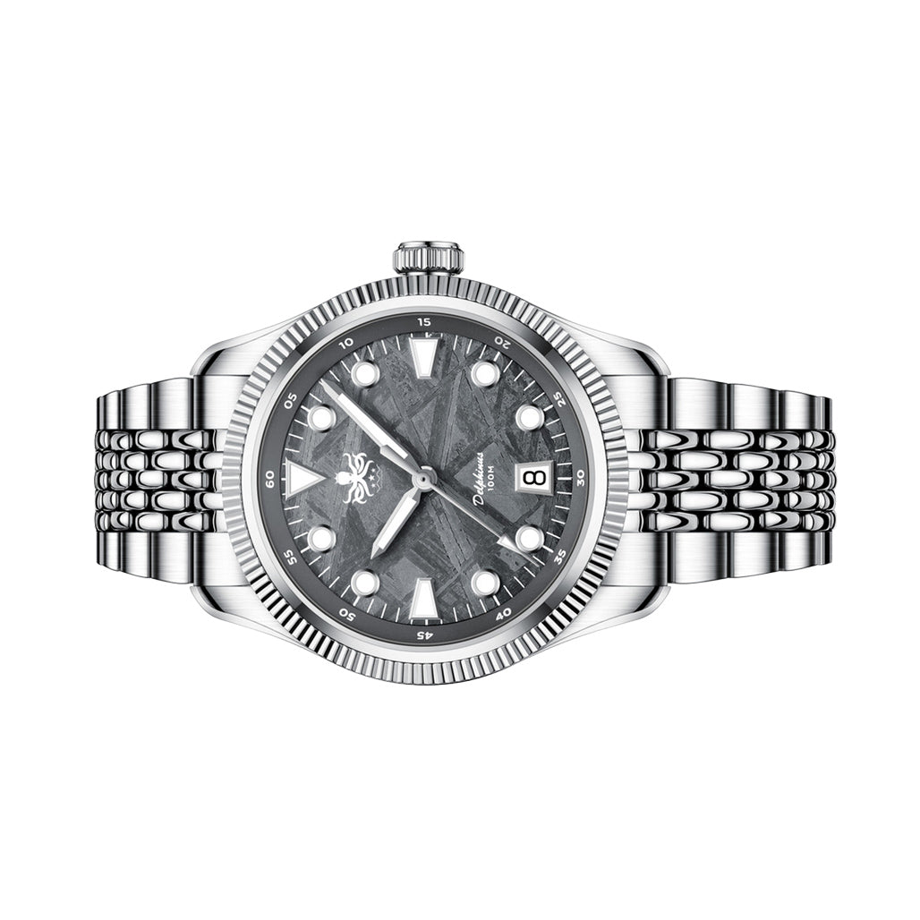 Phoibos Delphinus Automatic Watch with Gray Meteorite Dial #PY066D
