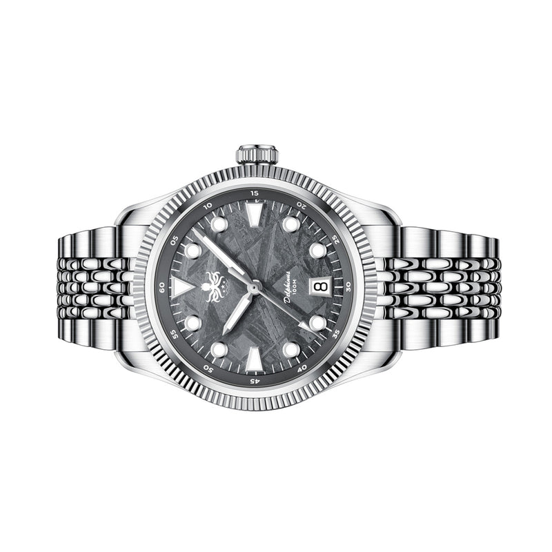Phoibos Delphinus Automatic Watch with Gray Meteorite Dial #PY066D