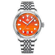 Phoibos Delphinus Automatic Watch with Orange Agate Dial #PY066F