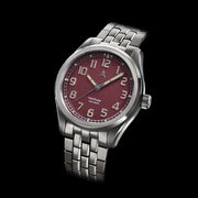 Axios Pathfinder 200M with Crimson Dial Tilted View