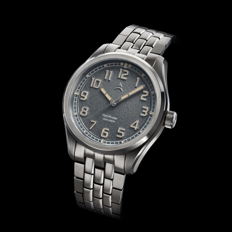 Axios Pathfinder 200M with Slate Grey Dial Tilted View