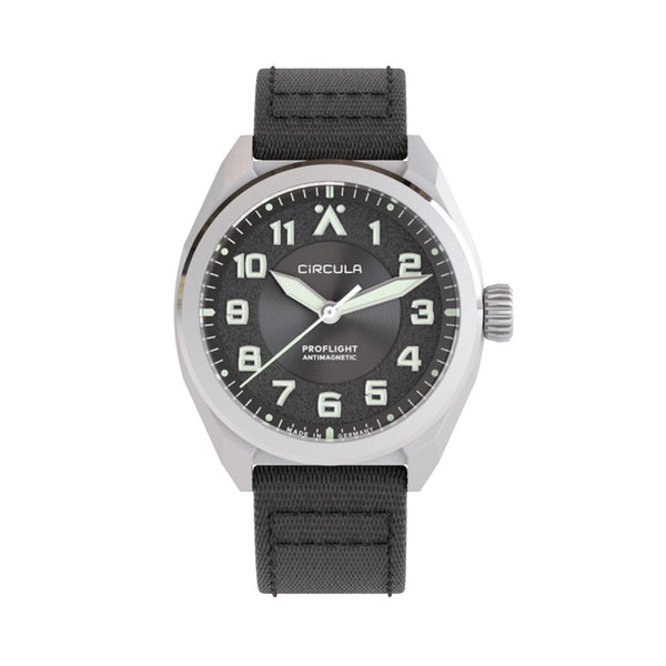 Circula ProFlight Automatic Pilot Watch with Anthracite Dial #PFE-SS-AS