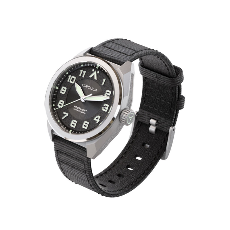 Circula ProFlight Automatic Pilot Watch with Anthracite Dial #PFE-SS-AS