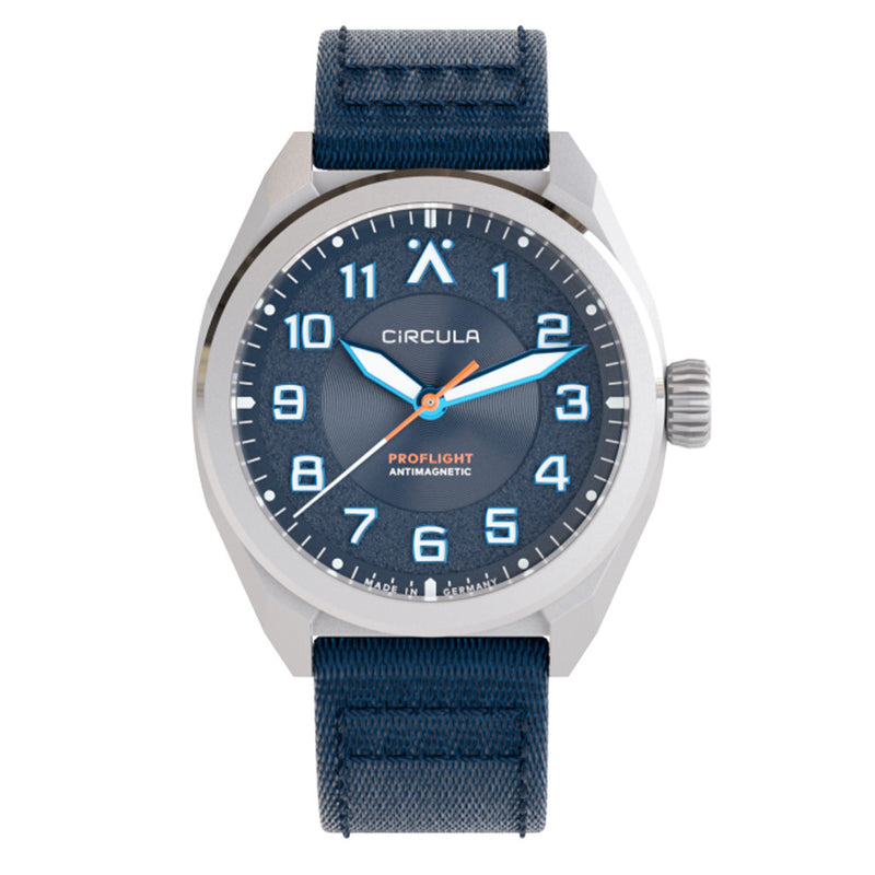 Circula ProFlight Automatic Pilot Watch with Blue Dial #PFE-SS-BB