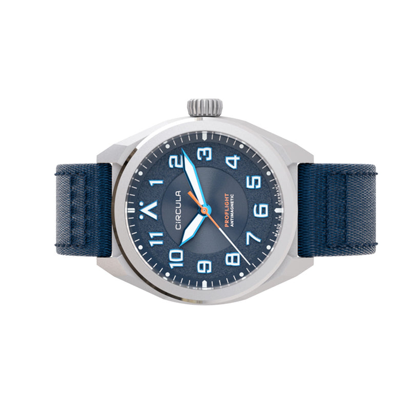 Circula ProFlight Automatic Pilot Watch with Blue Dial #PFE-SS-BB
