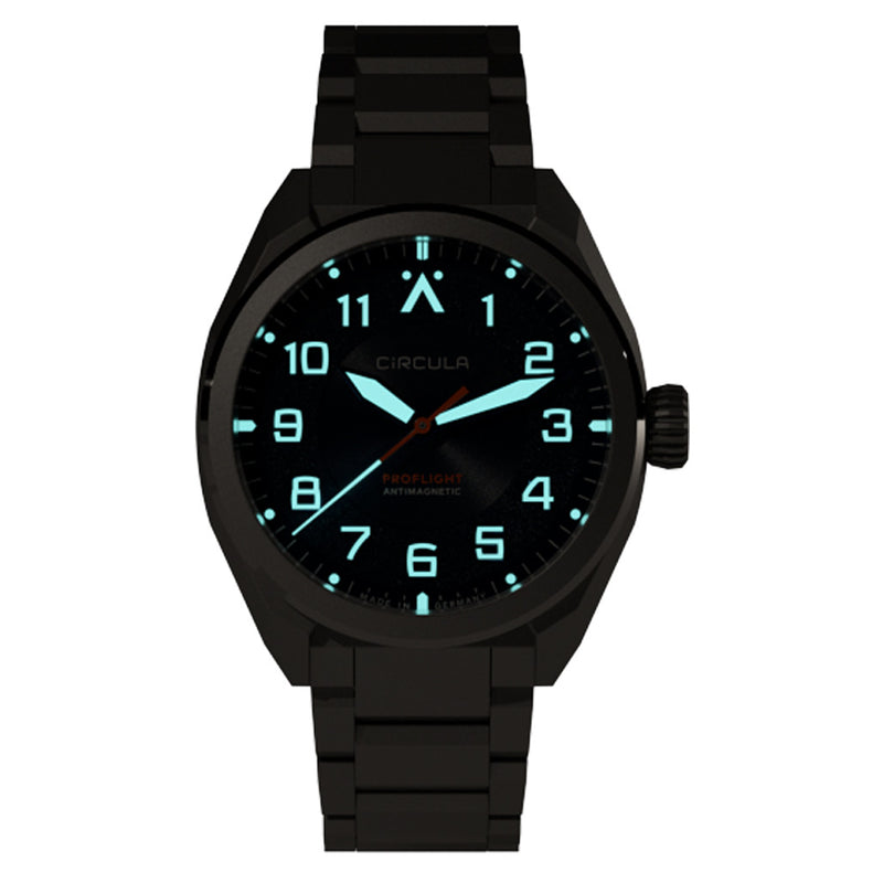 Circula ProFlight Automatic Pilot Watch with Blue Dial #PFE-SS-BB