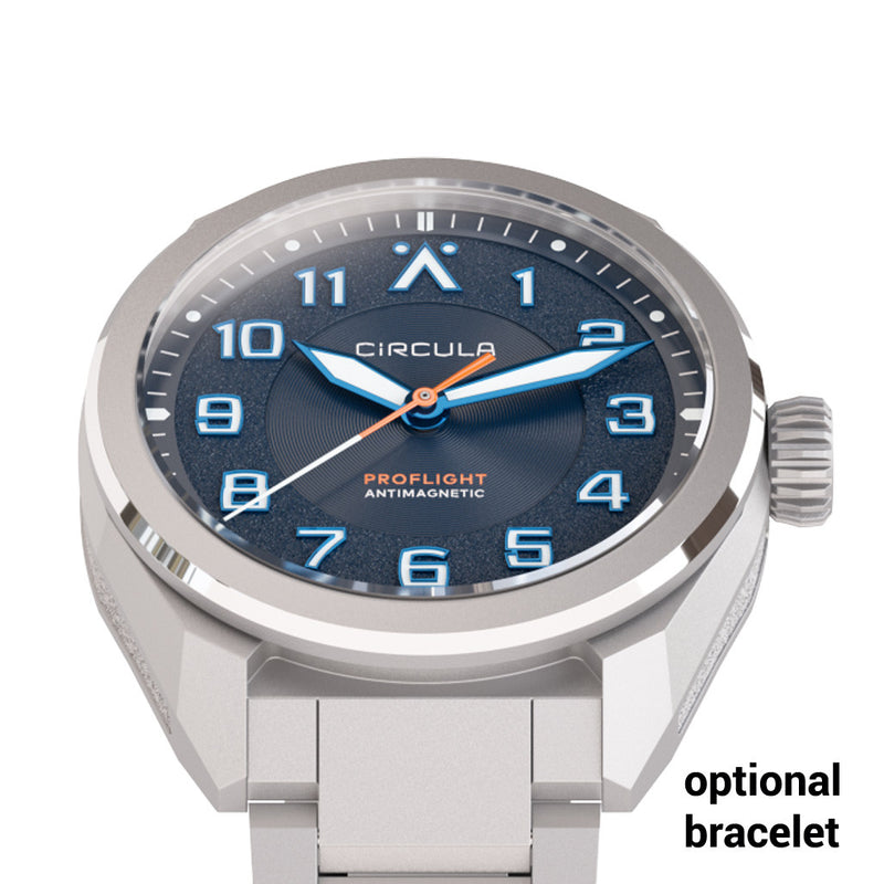 Circula ProFlight Automatic Pilot Watch with Blue Dial #PFE-SS-BB