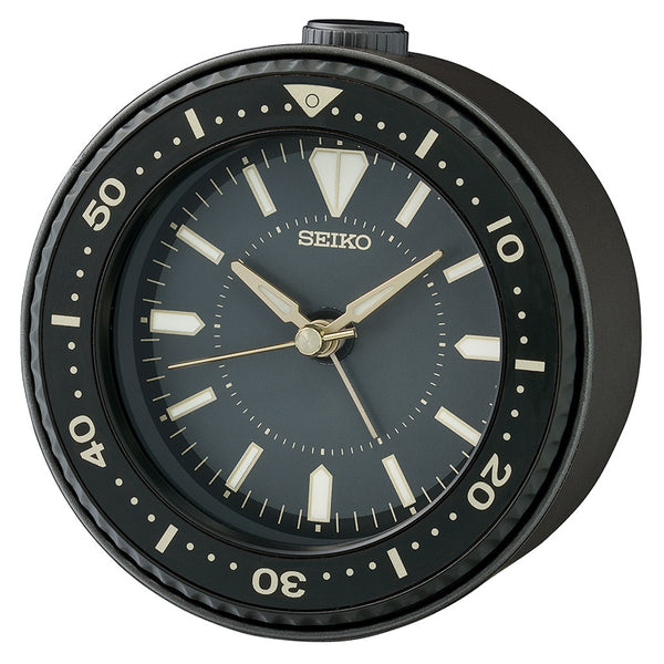 Seiko Mai Desktop Alarm Clock in Classic Black #QHE184ALH