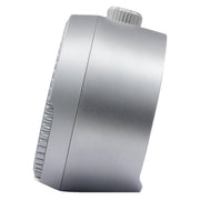 Seiko Mai Modern Rotating Bezel Alarm Clock in Silver #QHE207SLH