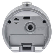 Seiko Mai Modern Rotating Bezel Alarm Clock in Silver #QHE207SLH