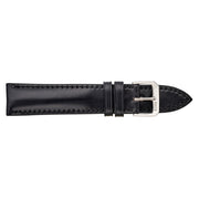 RIOS1931 CHICAGO Genuine Shell Cordovan Black Leather Watch Strap #R198-101 side