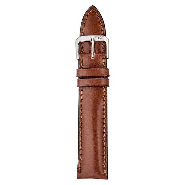 RIOS1931 CHICAGO Genuine Shell Cordovan Cognac Leather Watch Strap #R198-116