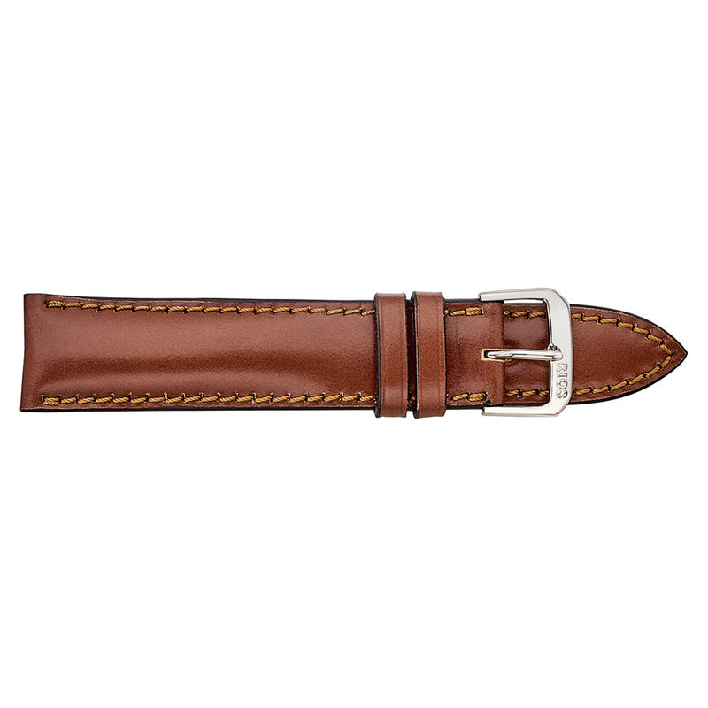 RIOS1931 CHICAGO Genuine Shell Cordovan Cognac Leather Watch Strap #R198-116 side