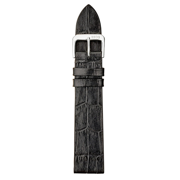 RIOS1931 MIAMI Genuine Calf Leather Black Watch Strap #R35-101