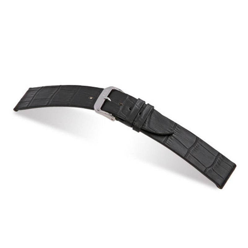 RIOS1931 MIAMI Genuine Calf Leather Black Watch Strap #R35-101