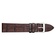 RIOS1931 MIAMI Genuine Calf Leather Brown Watch Strap #R35-103 side