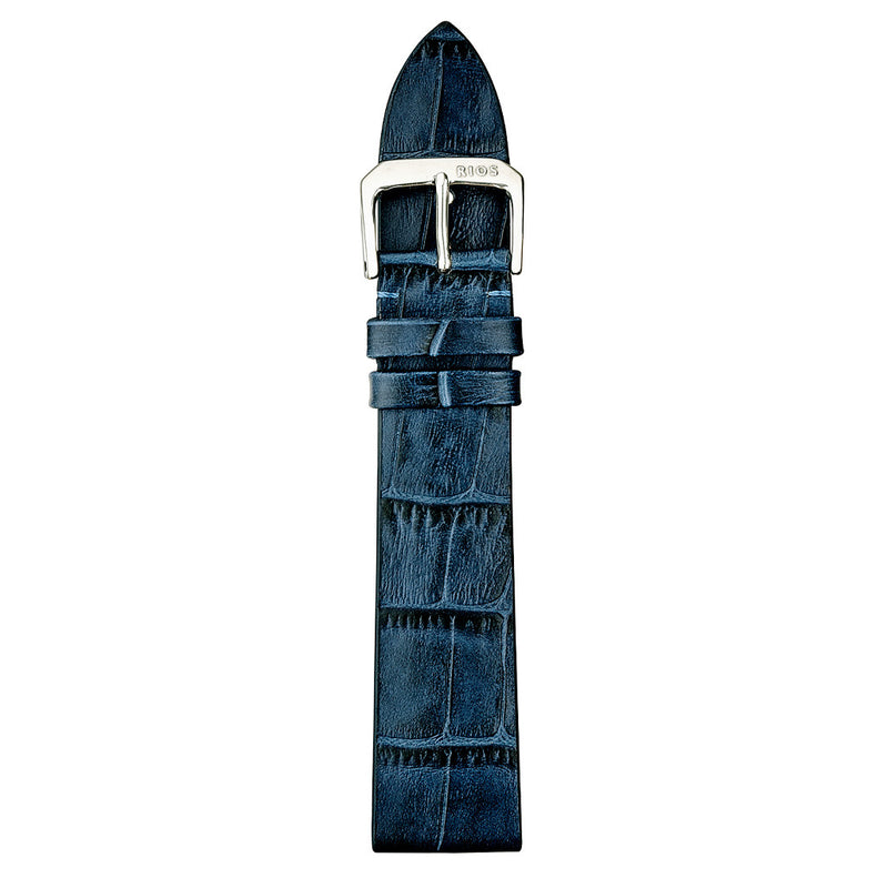RIOS1931 MIAMI Genuine Calf Leather Blue Watch Strap #R35-104