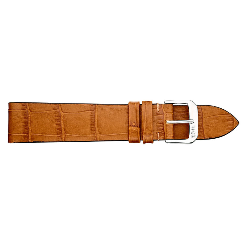 RIOS1931 MIAMI Genuine Calf Leather Cognac Watch Strap #R35-116 side