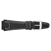 RIOS1931 NATURE Genuine Buffalo Black Leather Watch Strap #R61-101 side