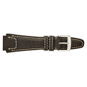 RIOS1931 NATURE Genuine Buffalo Brown Leather Watch Strap #R61-103 side