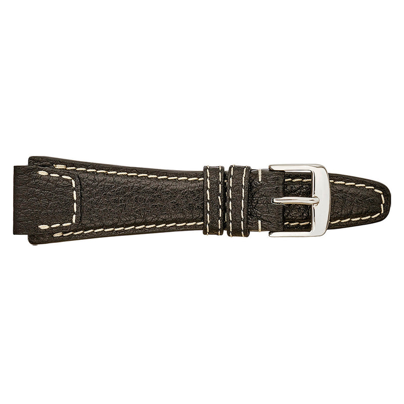 RIOS1931 NATURE Genuine Buffalo Brown Leather Watch Strap #R61-103 side