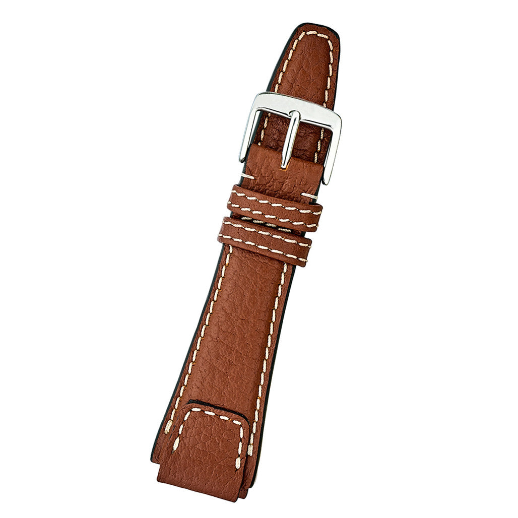 RIOS1931 NATURE Genuine Buffalo Cognac Leather Watch Strap #R61