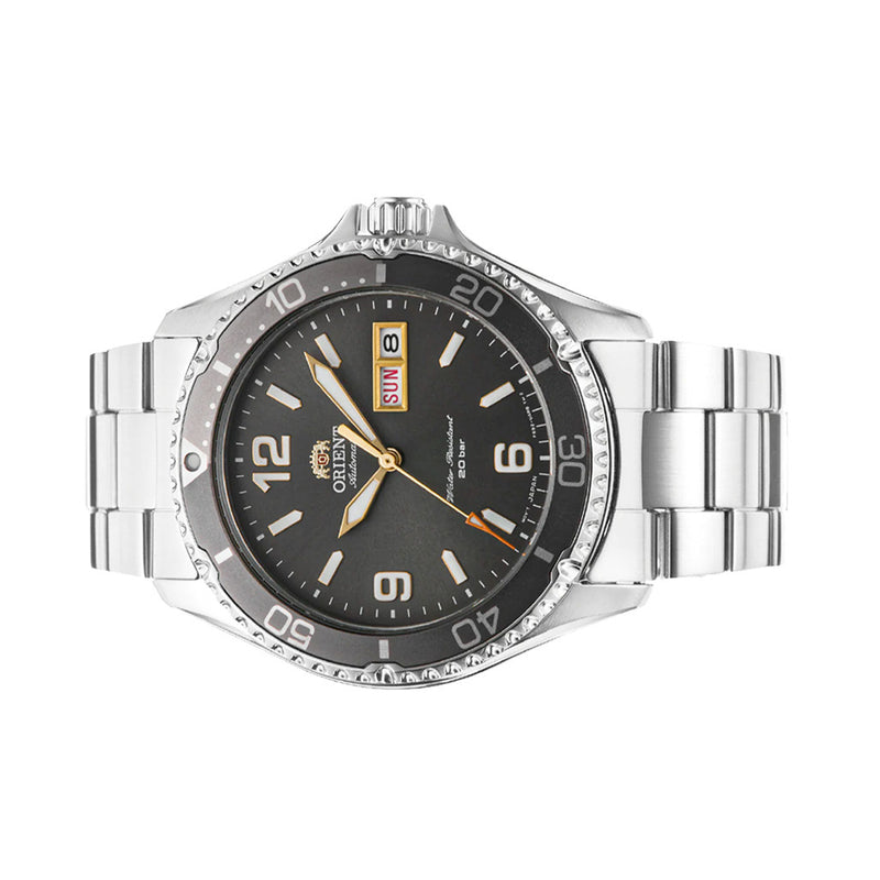 Orient Mako 3 Automatic Dive Watch with Black and Gilt Dial #RA-AA0819N19B side