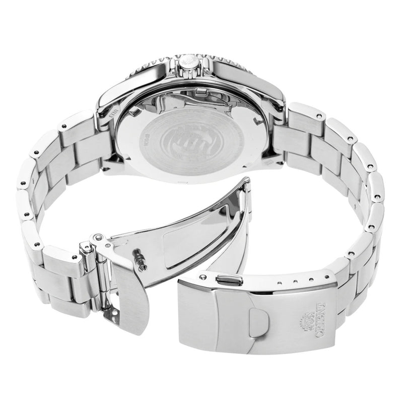Orient Mako 3 Automatic Dive Watch with Maroon Dial #RA-AA0820R19B back