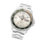 Orient Mako 3 Automatic Dive Watch with Ivory Dial #RA-AA0821S19B tilt