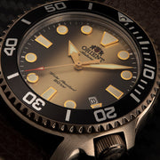 Orient Limited Edition Rose Goldtone Automatic Dive #RA-AC0K05G00B dial zoom