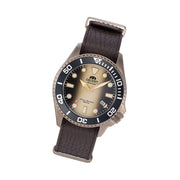 Orient Limited Edition Rose Goldtone Automatic Dive #RA-AC0K05G00B tilt