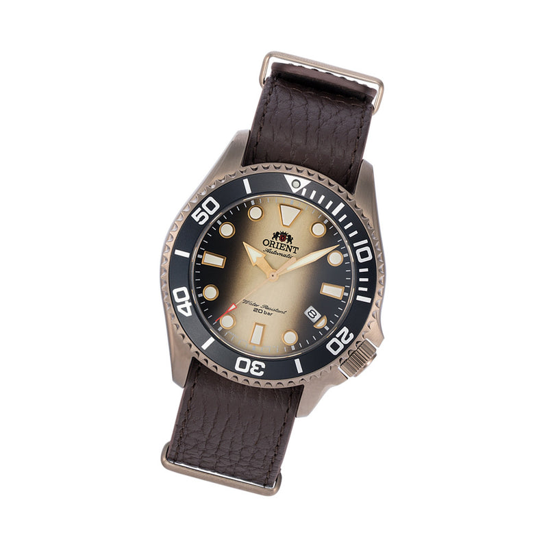 Orient Limited Edition Rose Goldtone Automatic Dive #RA-AC0K05G00B tilt